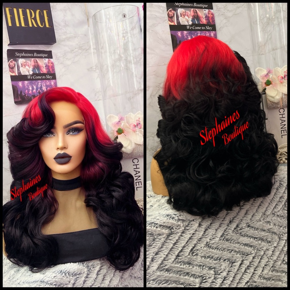 Human Hair Blended Lace Front Wig